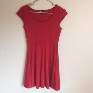 Red party dress